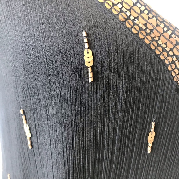 STUNNING CHIFFON DRESS WITH SEQIN ACCENTS - Picture 8 of 8